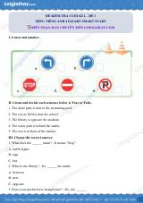 Đề thi học kì 2 Tiếng Anh 4 iLearn Smart Start - Đề số 3